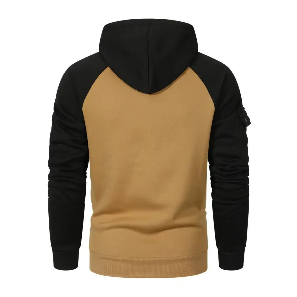 Multi-Pocket Fleece Sweatshirt - Raglan Sleeve Casual Pullover - ClothesComing