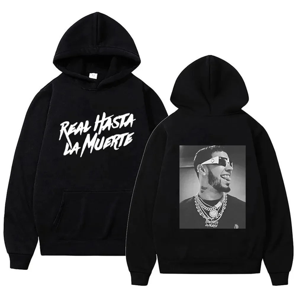 Anuel AA Hoodie - Unisex Graphic Print Sweatshirt for Fans - ClothesComing