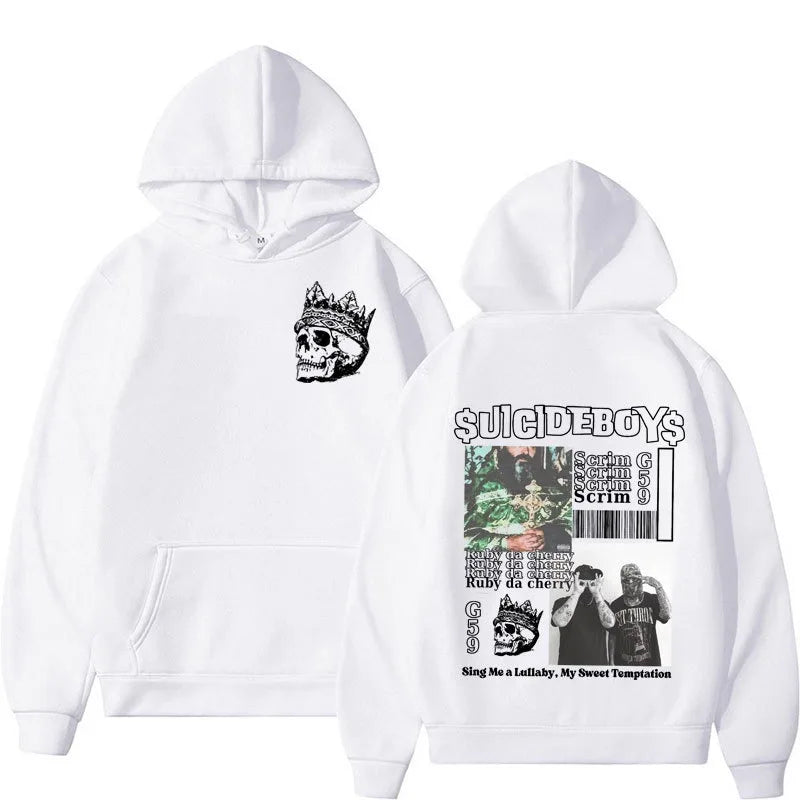 Vintage Suicideboys G59 Hoodie I Want To Die in New Orleans Fabric Street Fashion Hoodie Casual Street Roller Running Sweatshirt - ClothesComing
